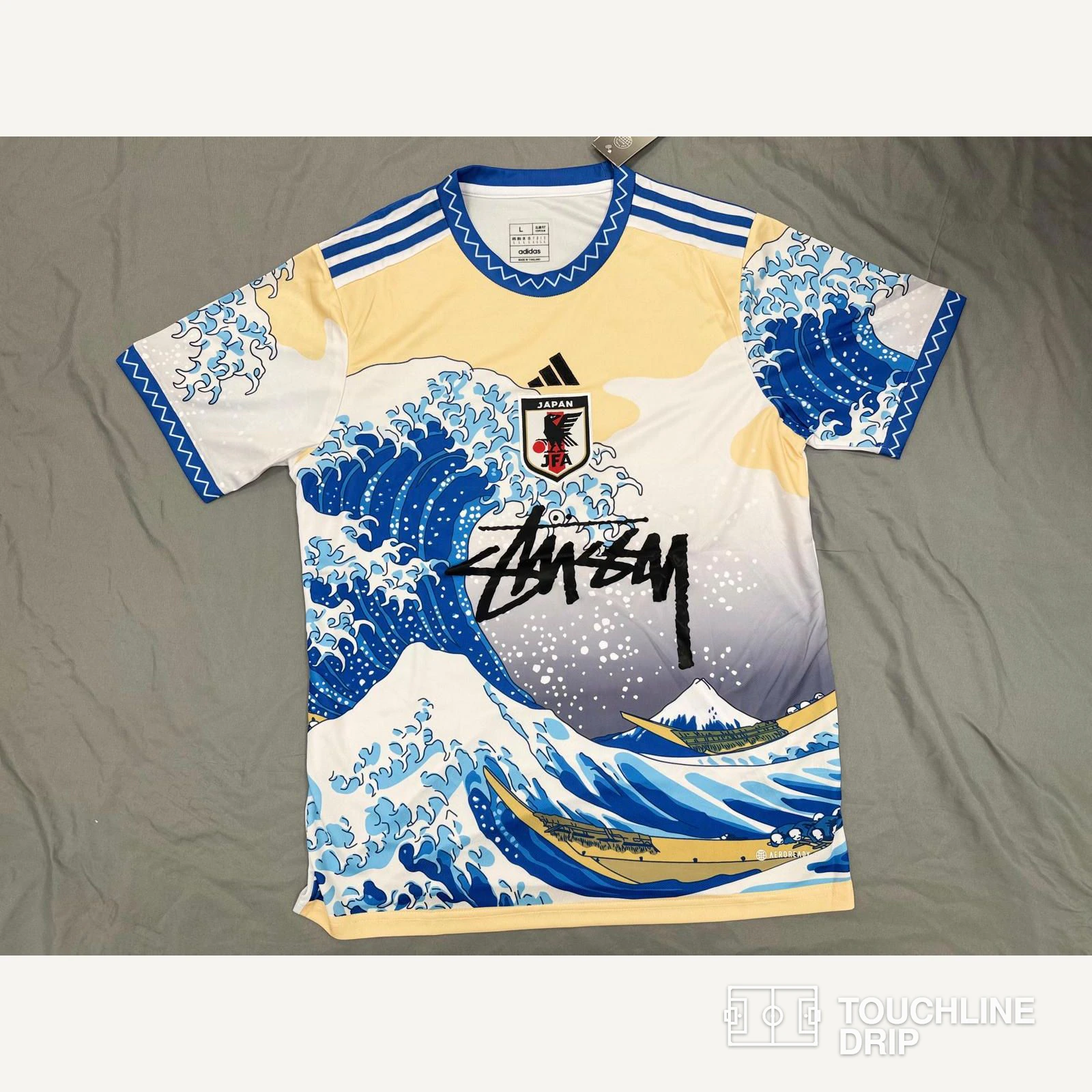 Front product image of Adidas x Stussy Japan Ocean Wave Concept Jersey
