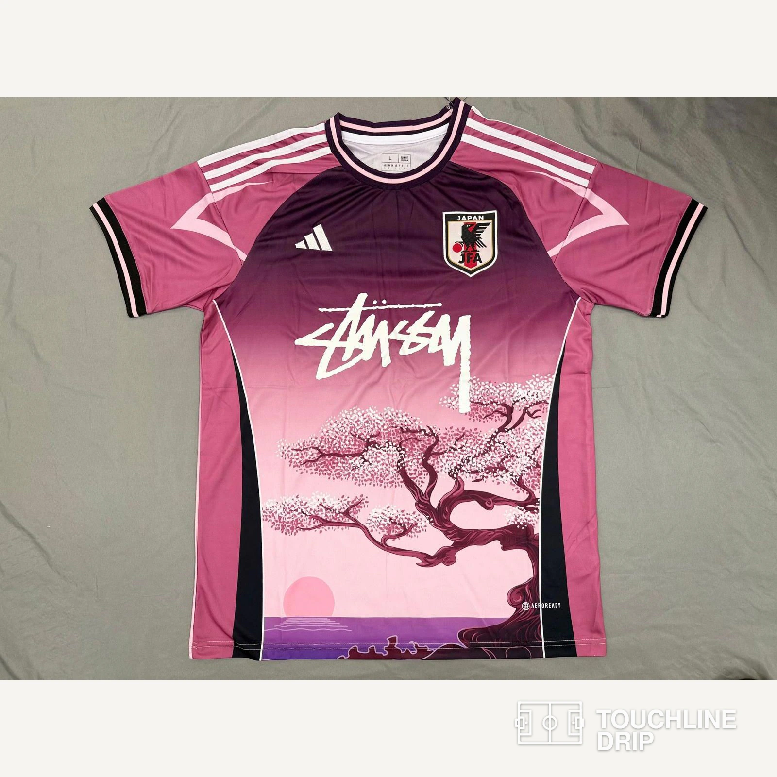 Front product image of Adidas x Stussy Japan Sakura Bloom Concept Jersey – Size