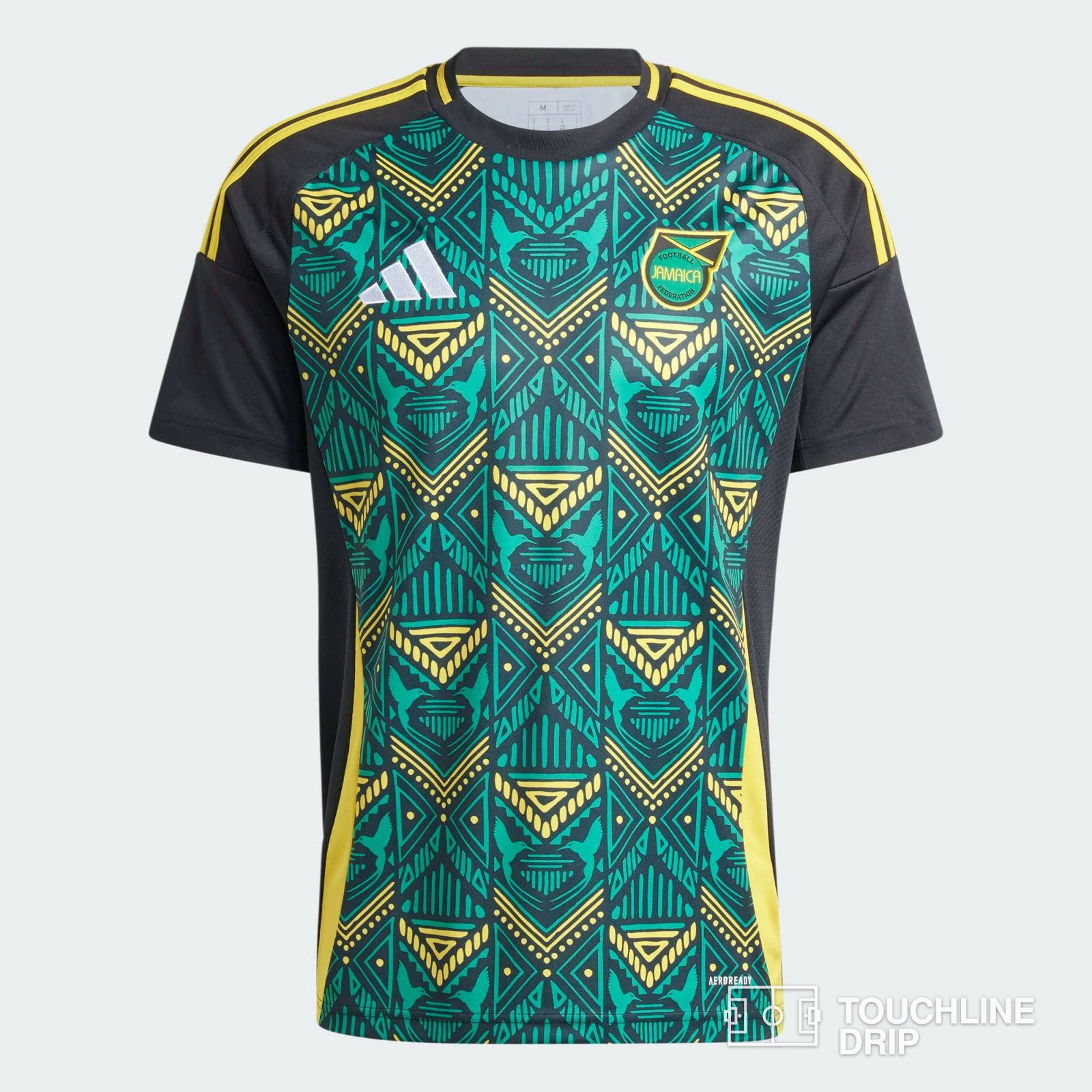 Front product image of Adidas Black Jamaica Away Shirt 24/25