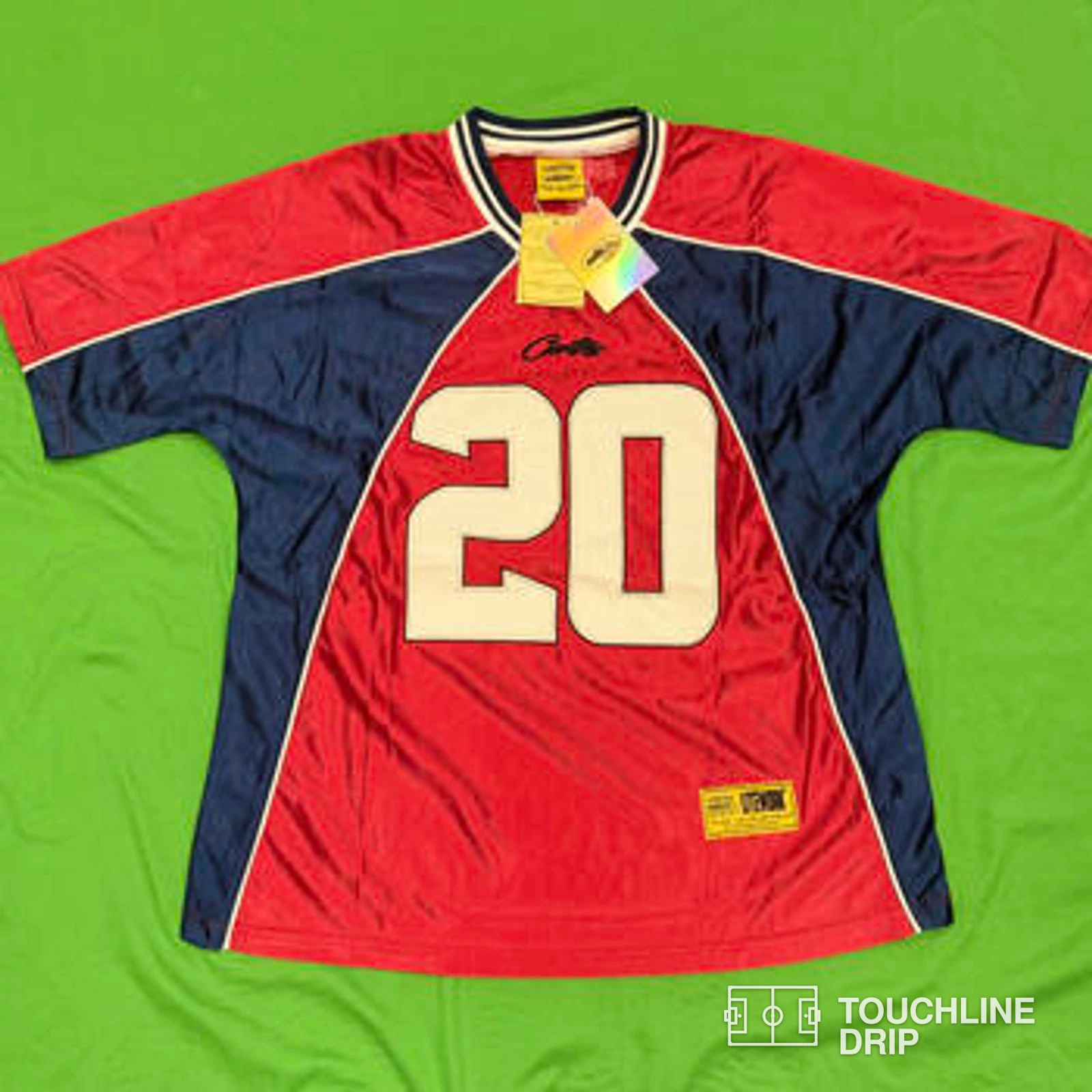 Front product image of Corteiz Crimson Strike 20 Jersey
