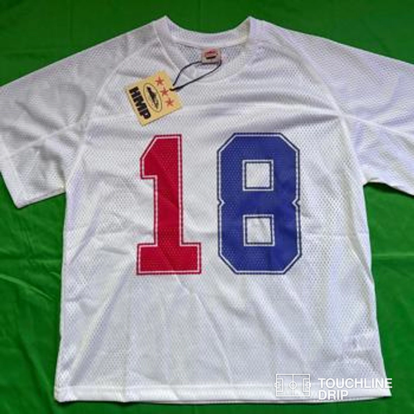 Front product image of Corteiz HMP Mesh Panel Jersey White