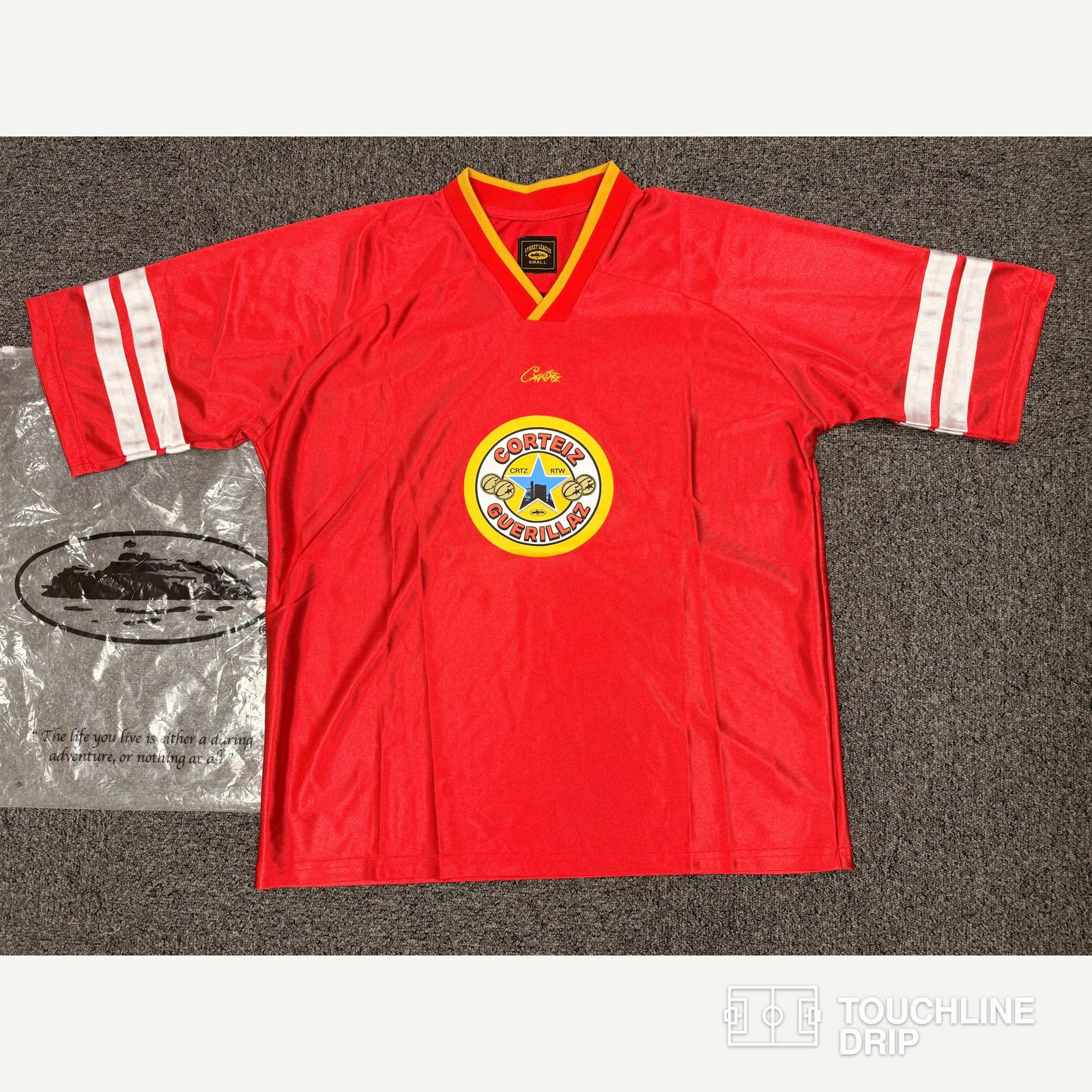 Front product image of Corteiz Da Magpies Red Jersey