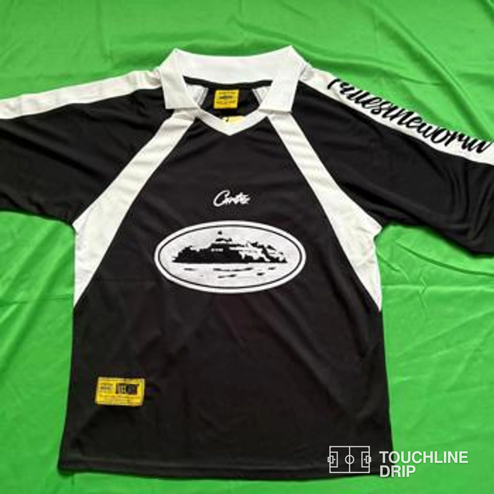 Front product image of Corteiz Black Alcatraz Jersey – XL (bnwt)