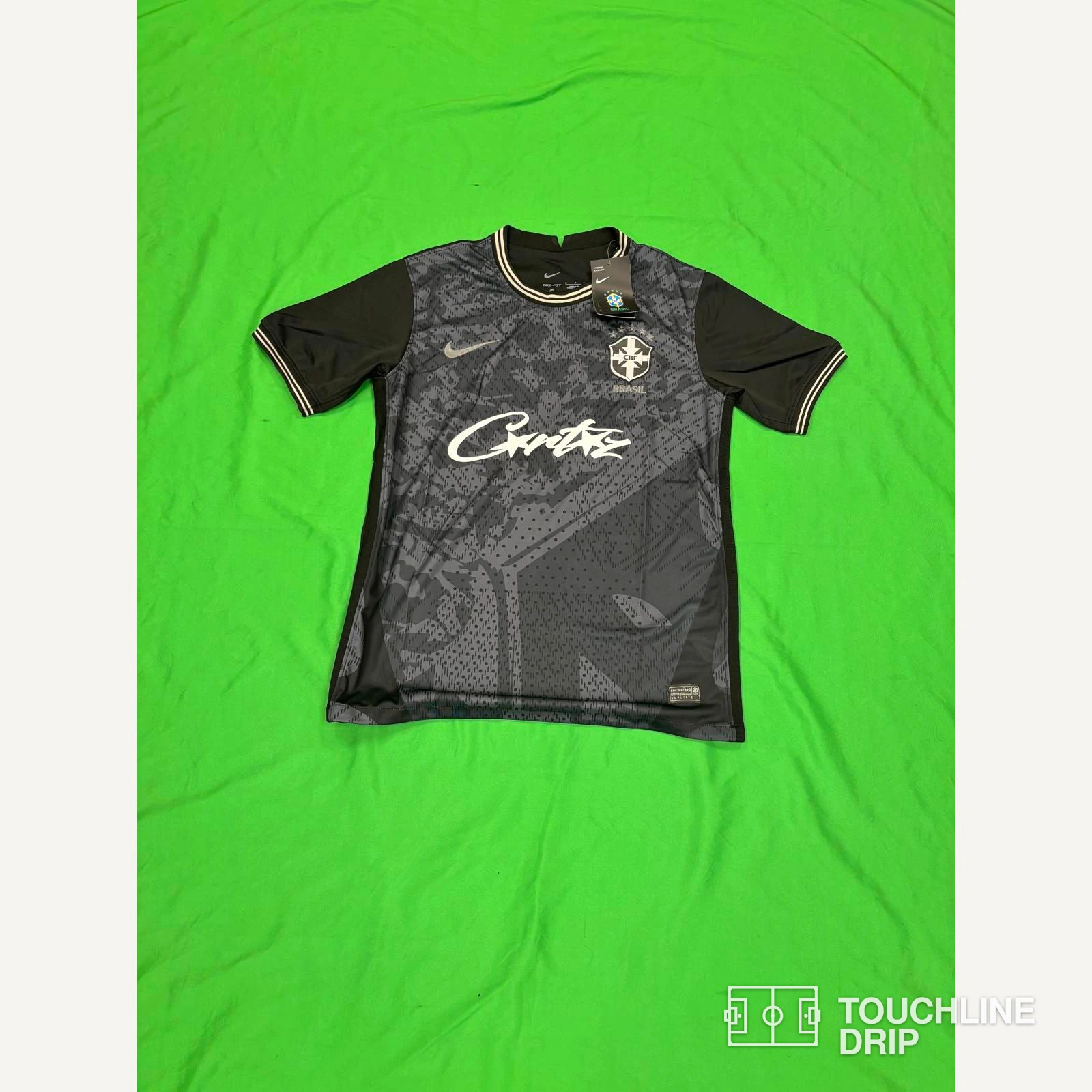 Front product image of Nike x Corteiz Blacked Out Brazil Concept Jersey