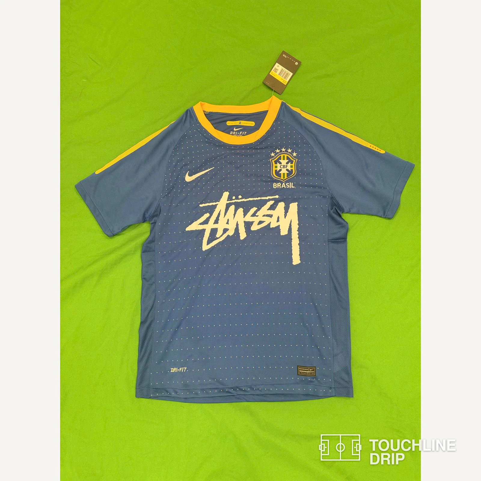 Front product image of Nike x Stussy Brazil Dynamic Blue Concept Jersey