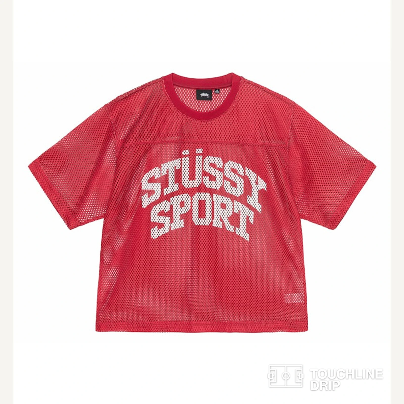 Front product image of Stussy Sport Mesh Jersey - Red