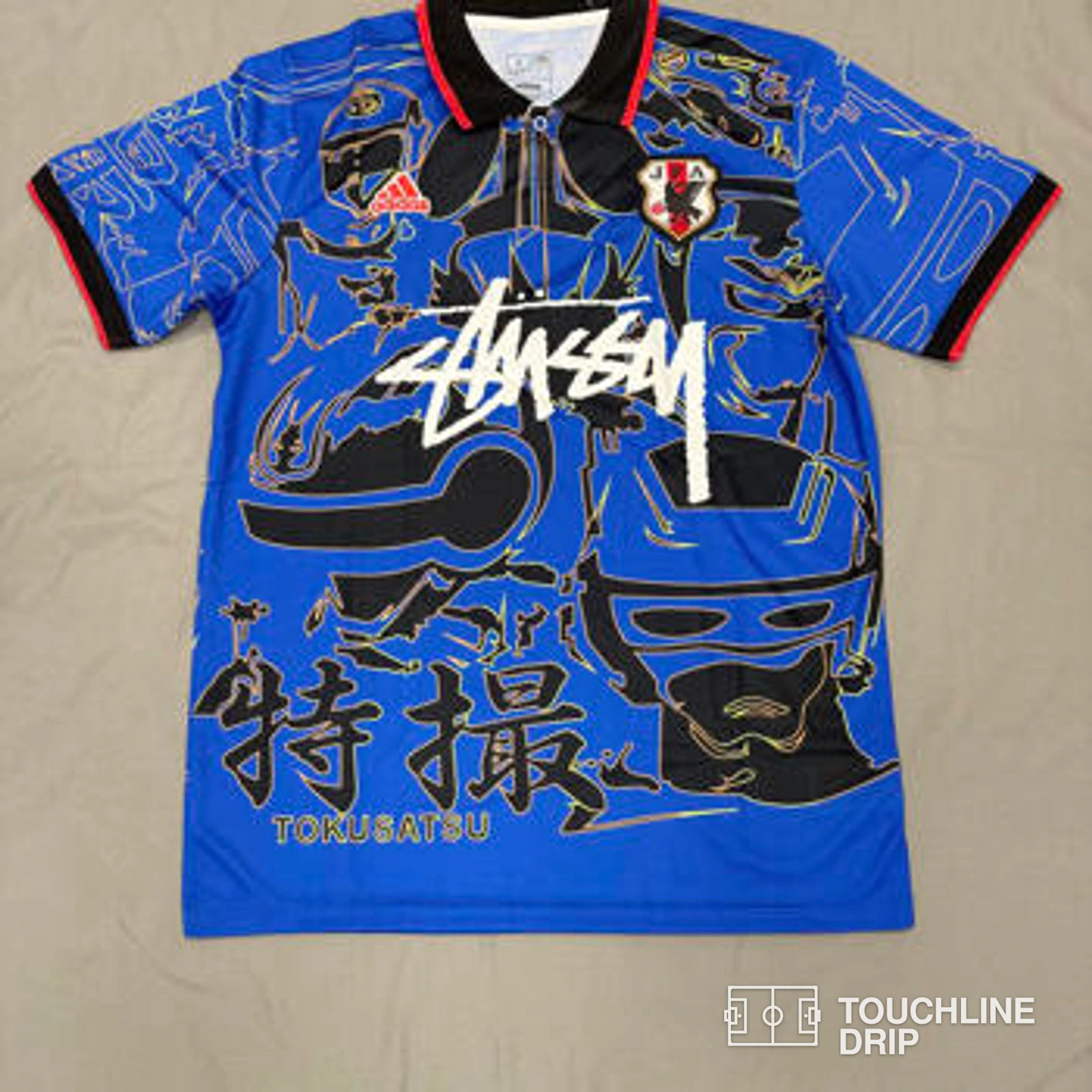Front product image of Tokusatsu-inspired Japan JFA Concept Jersey - Blue Samurai Edition
