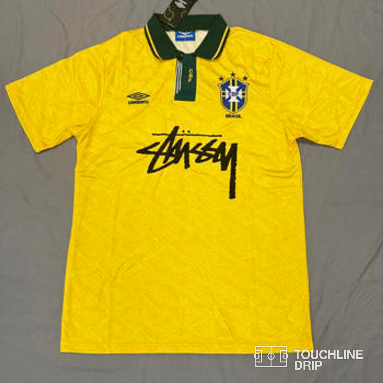 Front product image of Umbro x Stussy 1991 Brazil Home Jersey