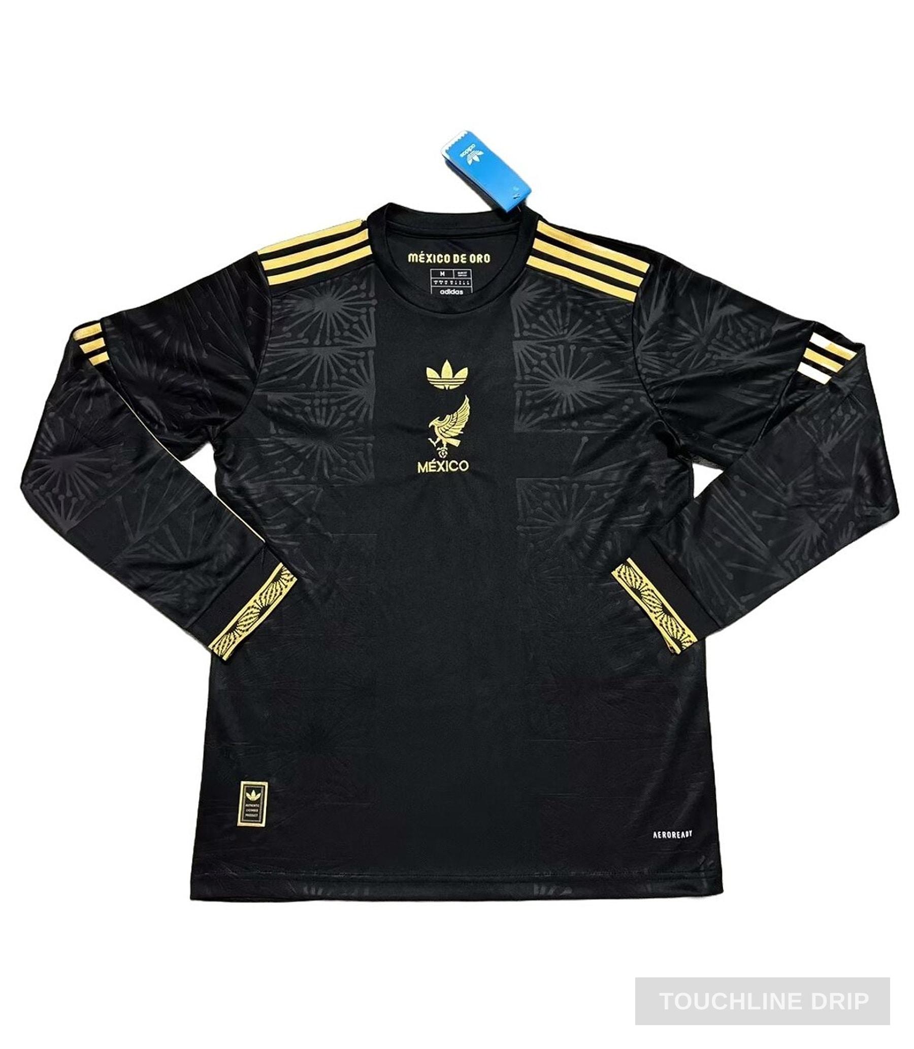 Front product image of Adidas Mexico Gold Long Sleeve Jersey