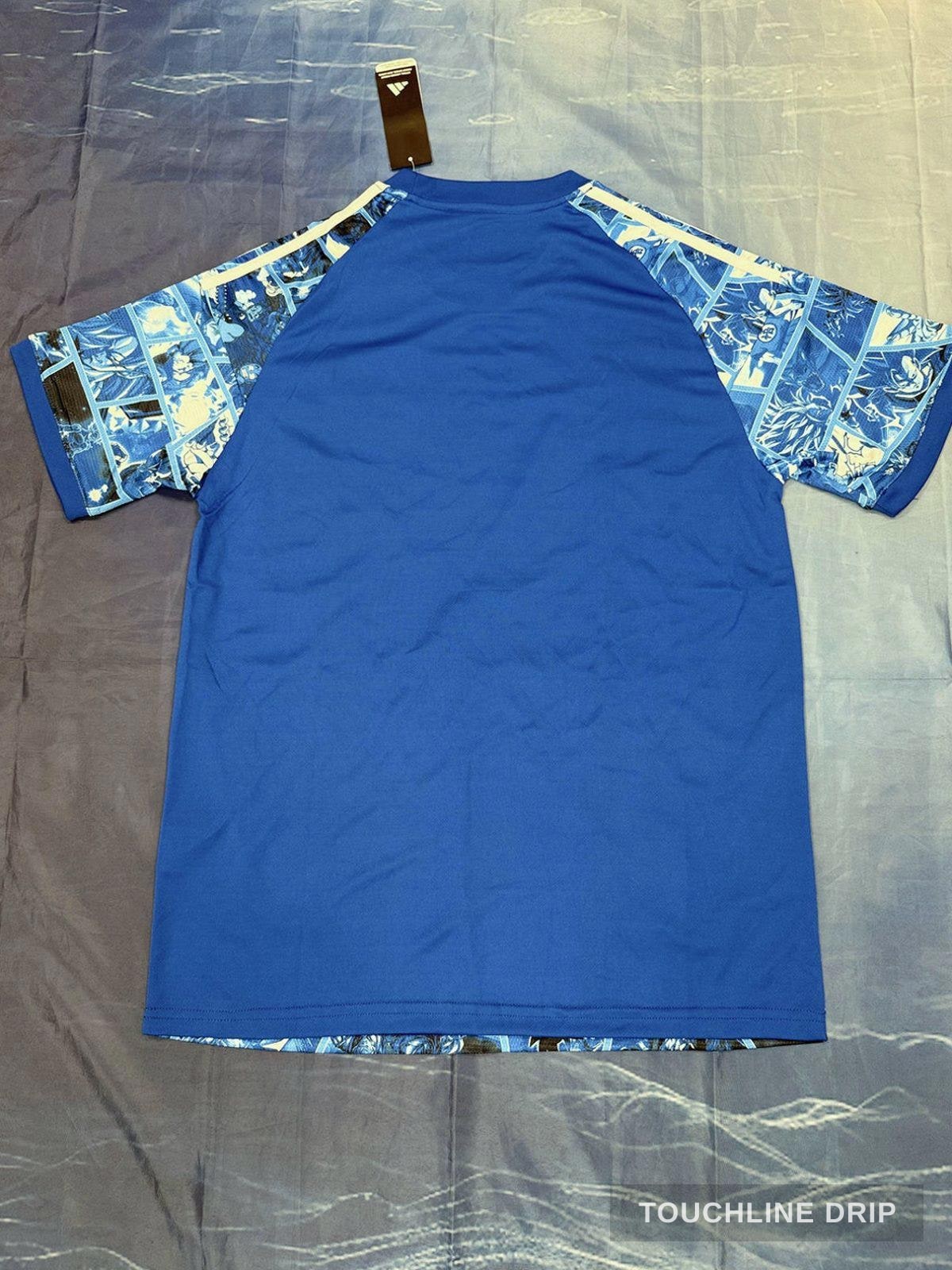 Front product image of Adidas x Corteiz Japan Anime Fusion Light Blue Concept Jersey