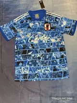 back product image of Adidas x Corteiz Japan Anime Fusion Light Blue Concept Jersey