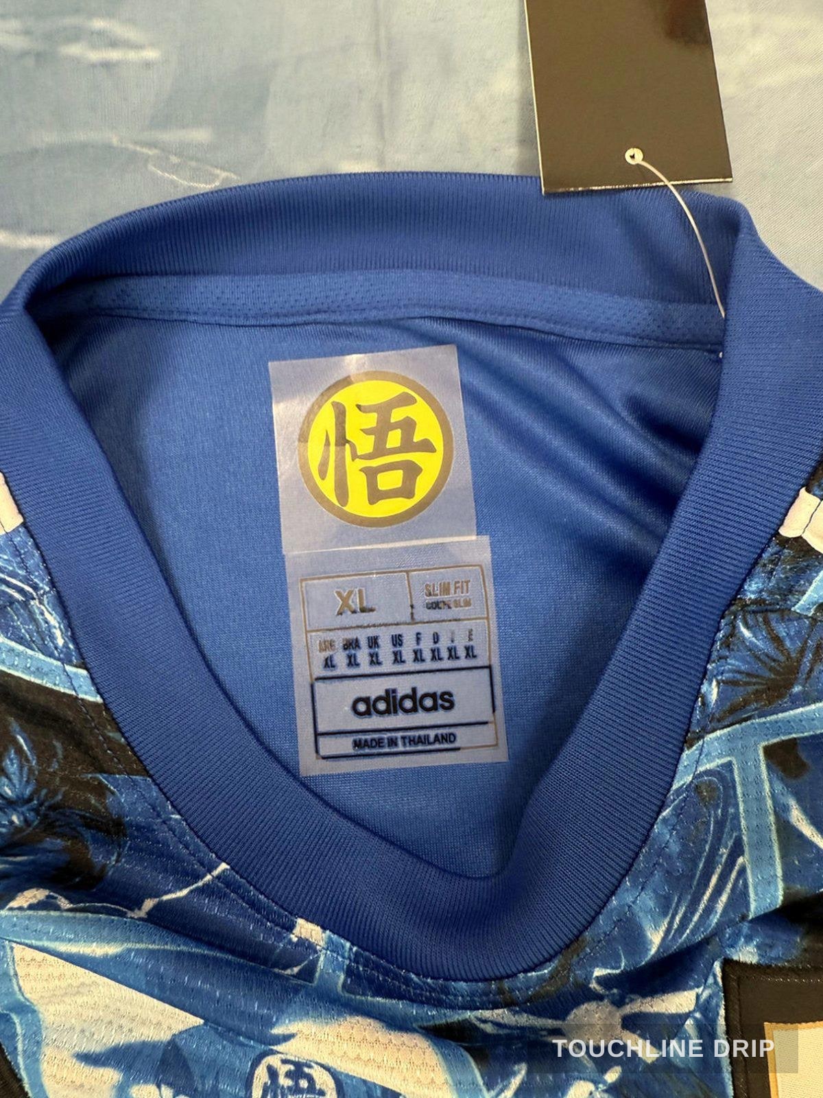 collar product image of Adidas x Corteiz Japan Anime Fusion Light Blue Concept Jersey
