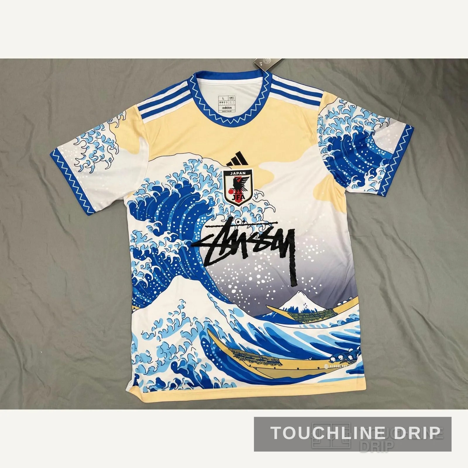Front product image of Adidas x Stussy Japan Ocean Wave Concept Jersey