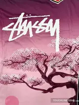 patch closeup product image of Adidas x Stussy Japan Sakura Bloom Concept Jersey