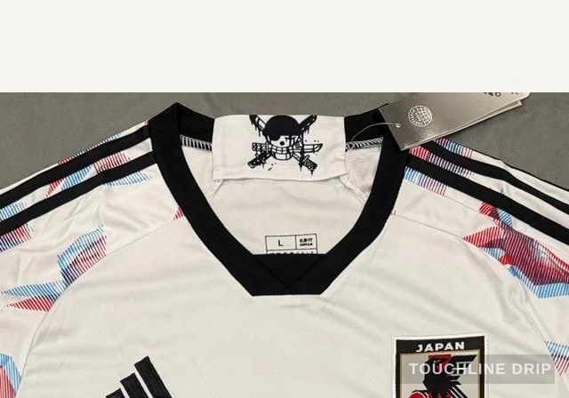 collar detail image of Adidas x Stussy Japan Zoro's Blade Concept Jersey
