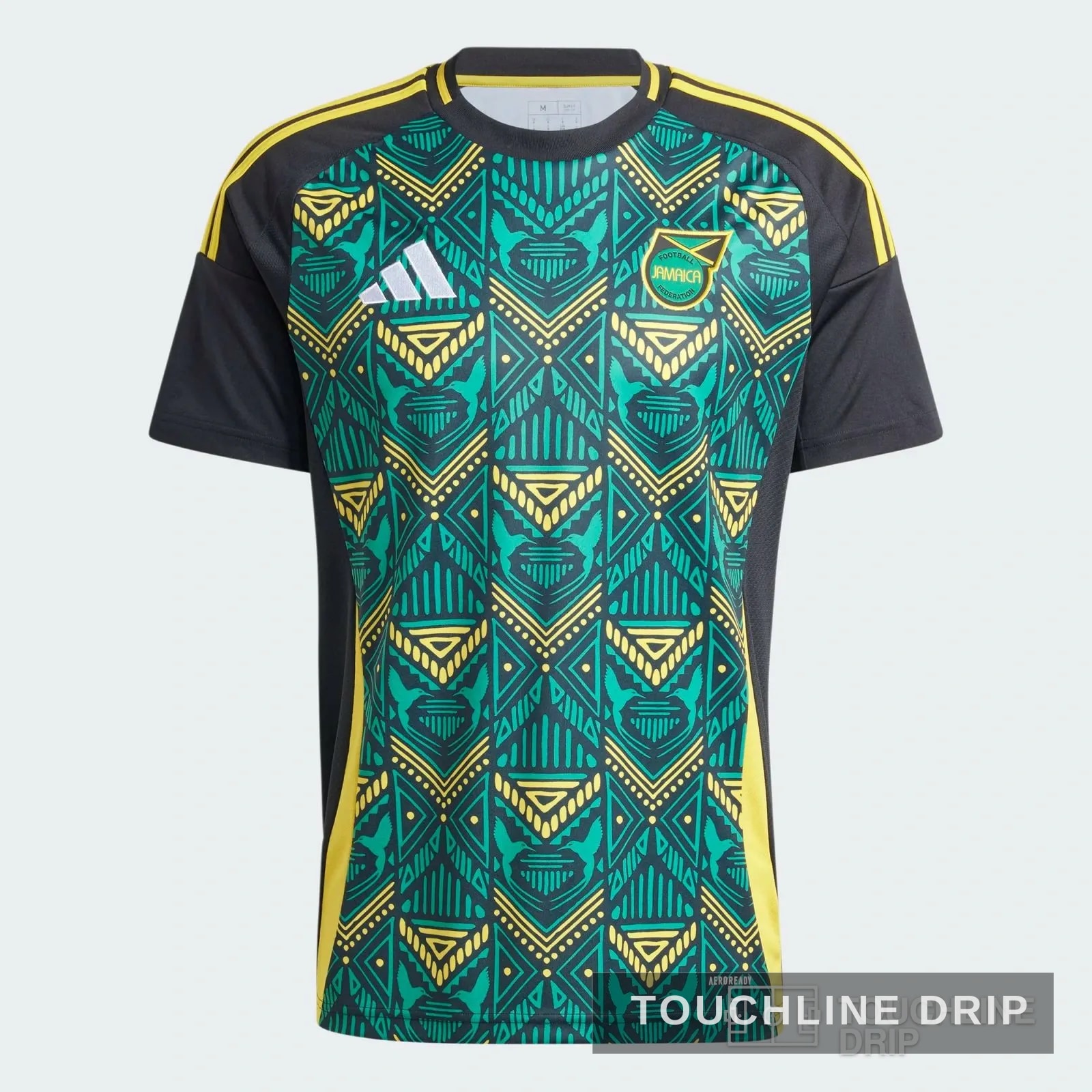 Front product image of Adidas Black Jamaica Away Shirt 24/25