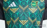 logo closeup detail image of Adidas Black Jamaica Away Shirt 24/25
