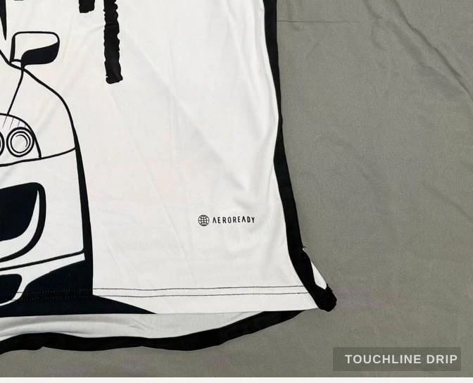 patch closeup detail image of Adidas x Stussy Japan Supra Drift Concept Jersey