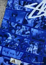 Detail product image 3 of Adidas x Stussy Japan Anime Fusion Blue Concept Jersey