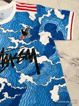 Detail product image 3 of Adidas x Stussy Japan Ocean Flow Concept Jersey - Blue Surge Edition