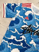 Detail product image 4 of Adidas x Stussy Japan Ocean Flow Concept Jersey - Blue Surge Edition