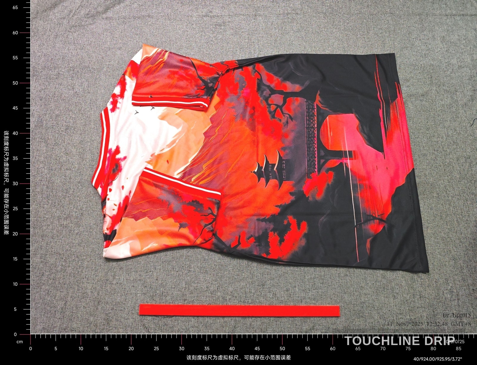 Back product image of Adidas x Stussy Japan Temple Serenity Concept Jersey - Crimson Dawn Edition (ADST-JPN-TMPLSRN-CDN-JSY)