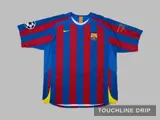 Front product image of Barcelona 05/06 UCL Final Ronaldinho #10 Home Jersey