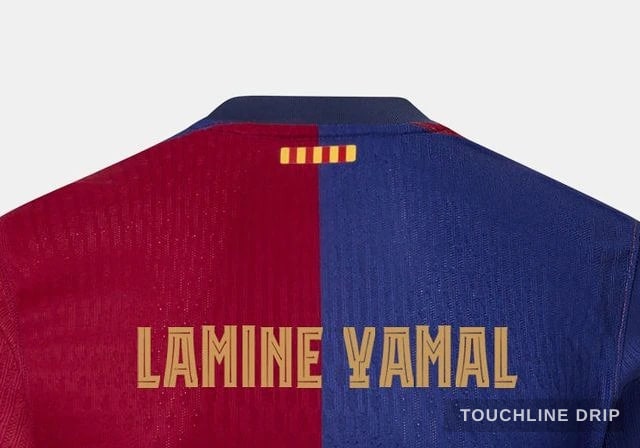 collar detail image of Barcelona 24/25 Lamine Yamal Home Shirt