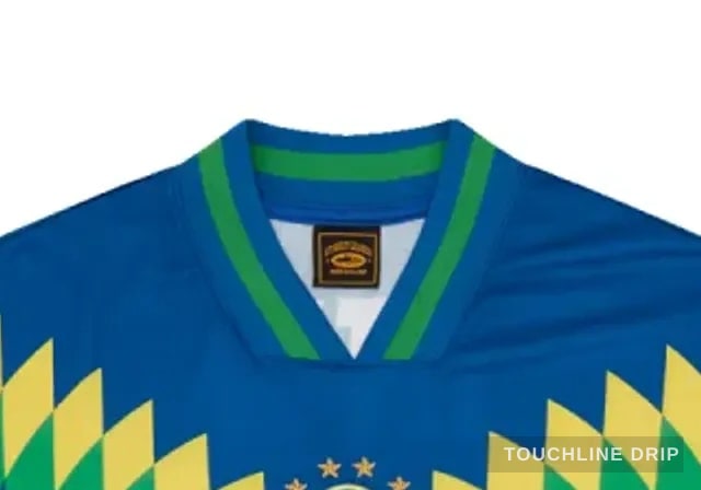 collar detail image of Corteiz Club America Jersey Brasil Blue
