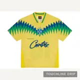 Front product image of Corteiz Club America Jersey Brasil Yellow
