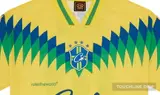 logo closeup detail image of Corteiz Club America Jersey Brasil Yellow