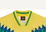 collar detail image of Corteiz Club America Jersey Brasil Yellow