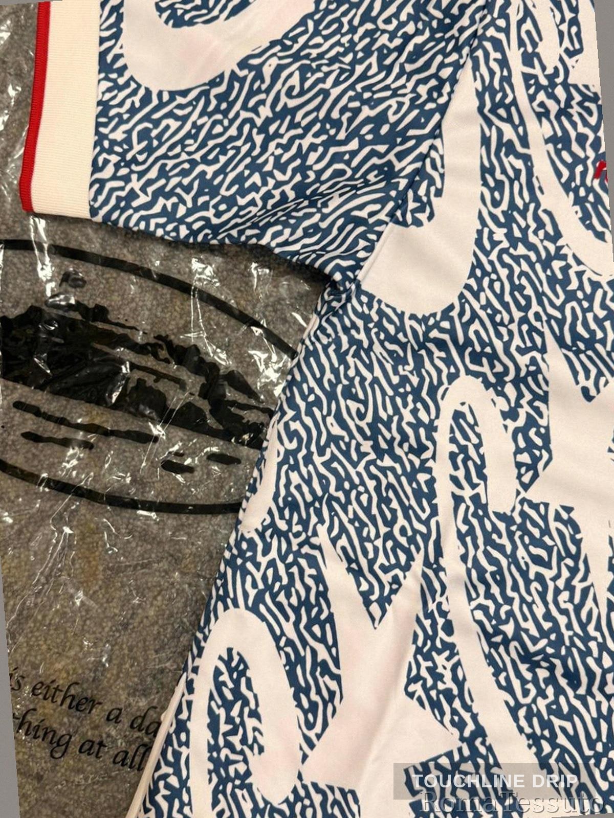 patch closeup product image of Corteiz Grey Stellations Football Jersey