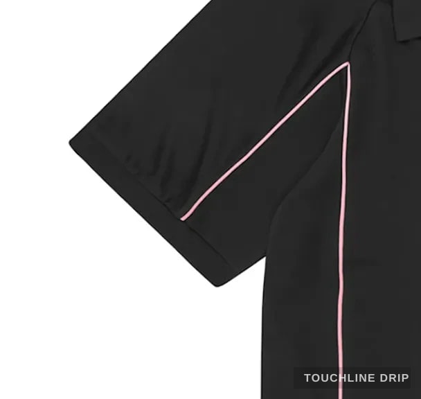 sleeve detail image of Corteiz Black and Pink Talismo Jersey