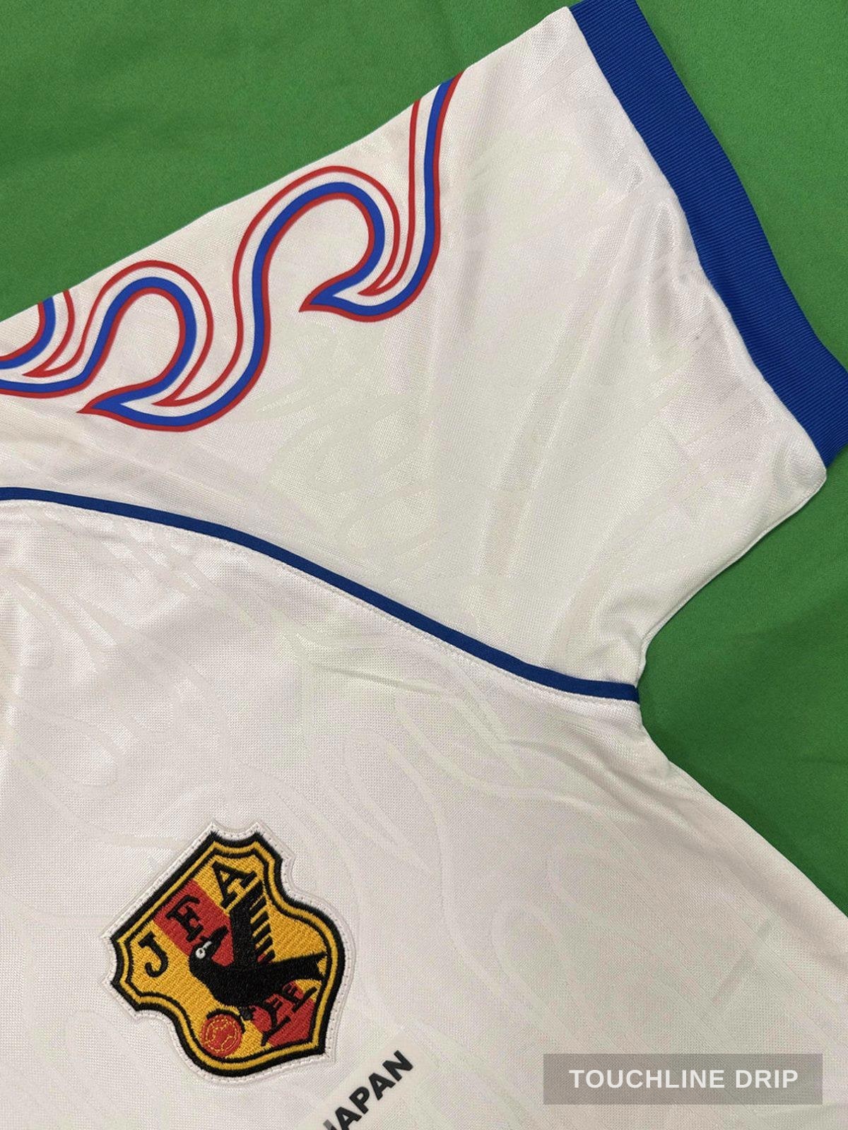 patch closeup product image of Corteiz x Asics Japan 1998 Away Jersey