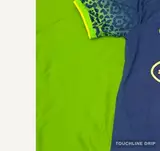 sleeve detail image of Corteiz x Brazil "leopard Wave Armada" Concept Jersey – Dynamic Blue/volt