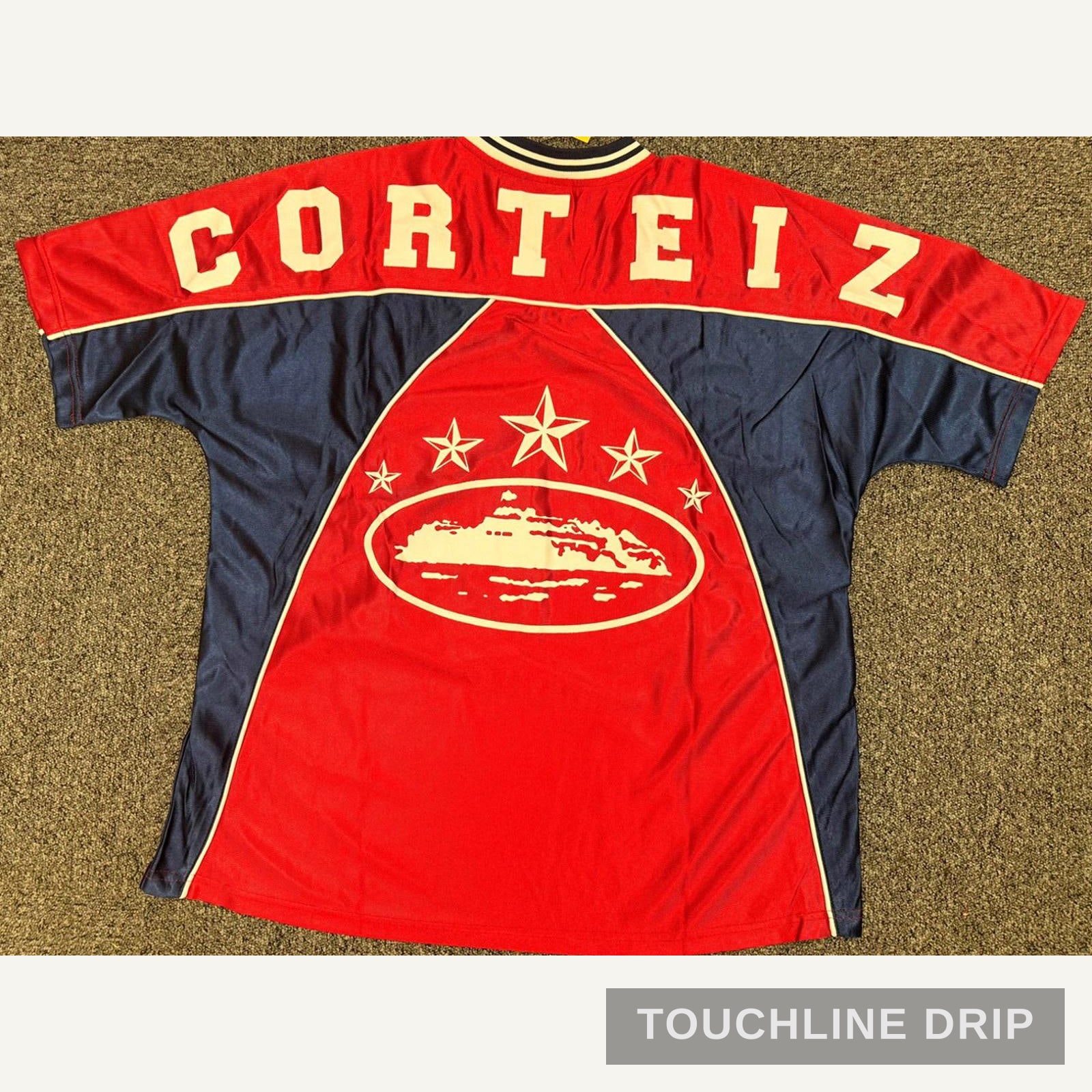 Back product image of Corteiz Crimson Strike 20 Jersey (CRTZ-CRIMSTRK20-JRSY)