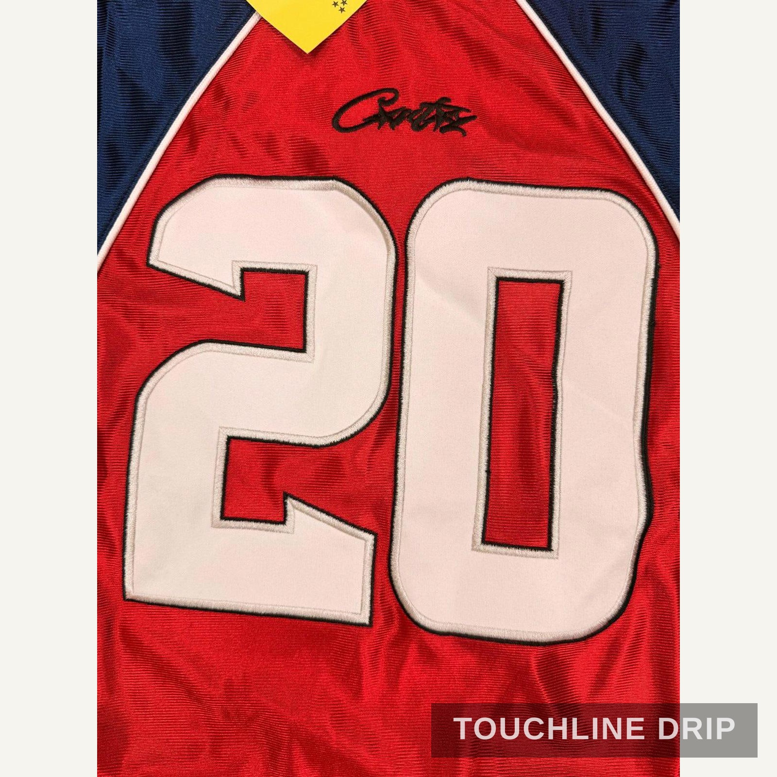 Detail product image of Corteiz Crimson Strike 20 Jersey (CRTZ-CRIMSTRK20-JRSY)