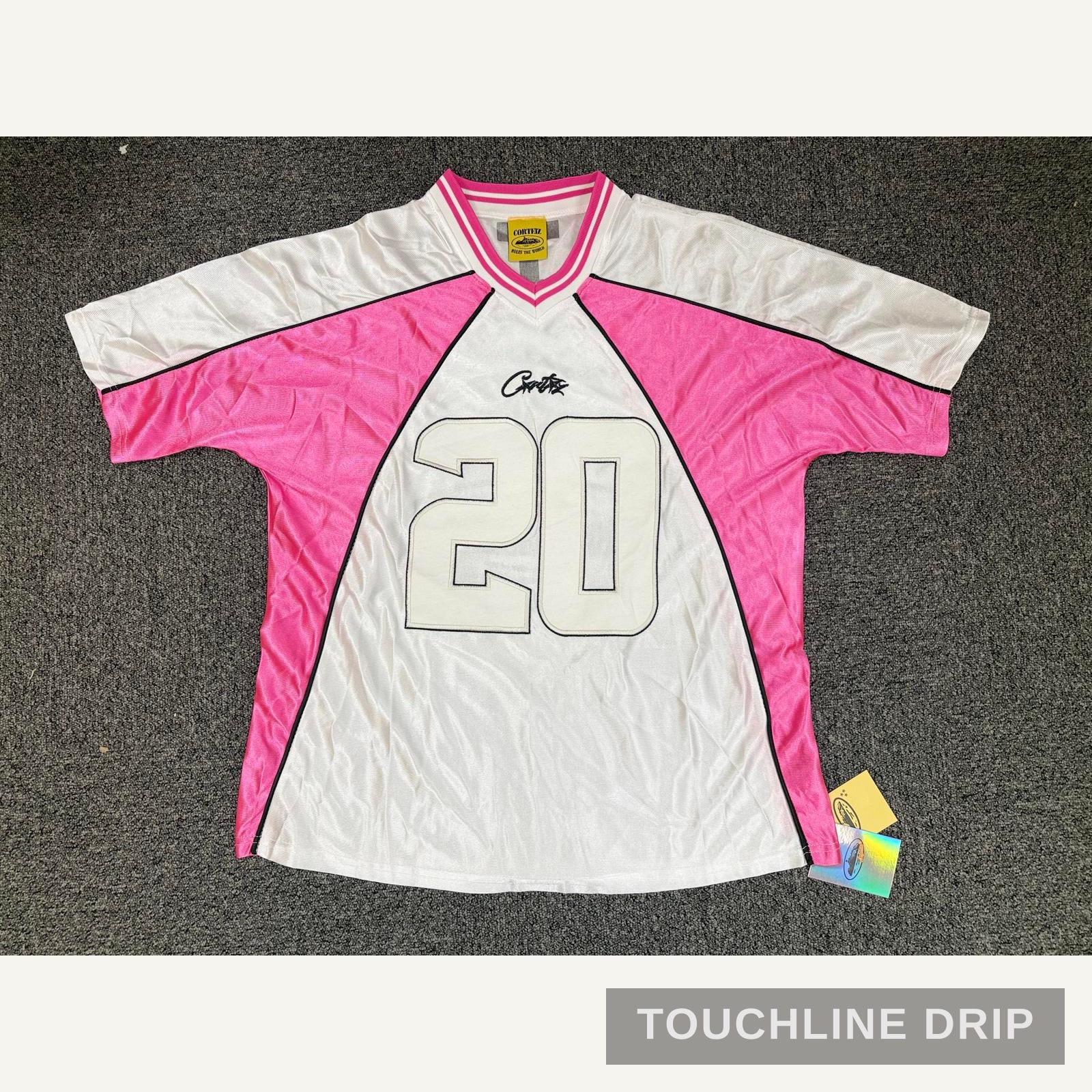 Front product image of Corteiz Fuchsia Fury 20 Jersey