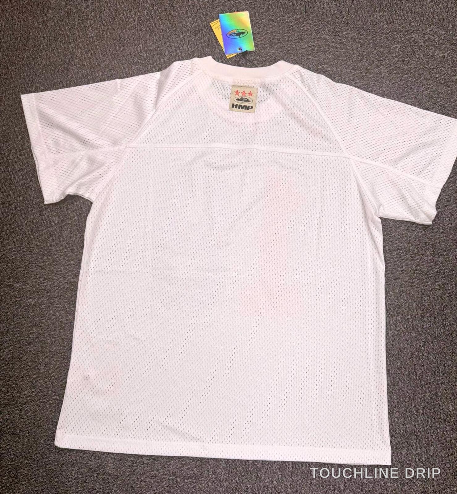 Back product image of Corteiz HMP Mesh Panel Jersey White