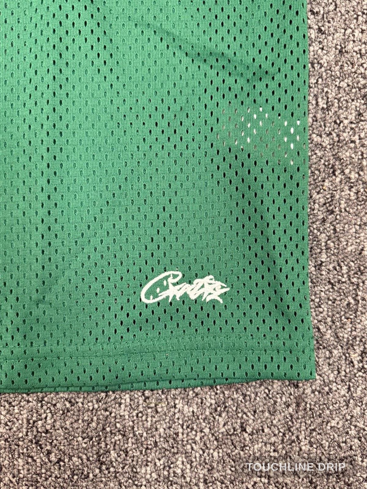 collar product image of Corteiz HMP Mesh Panel Jersey Green