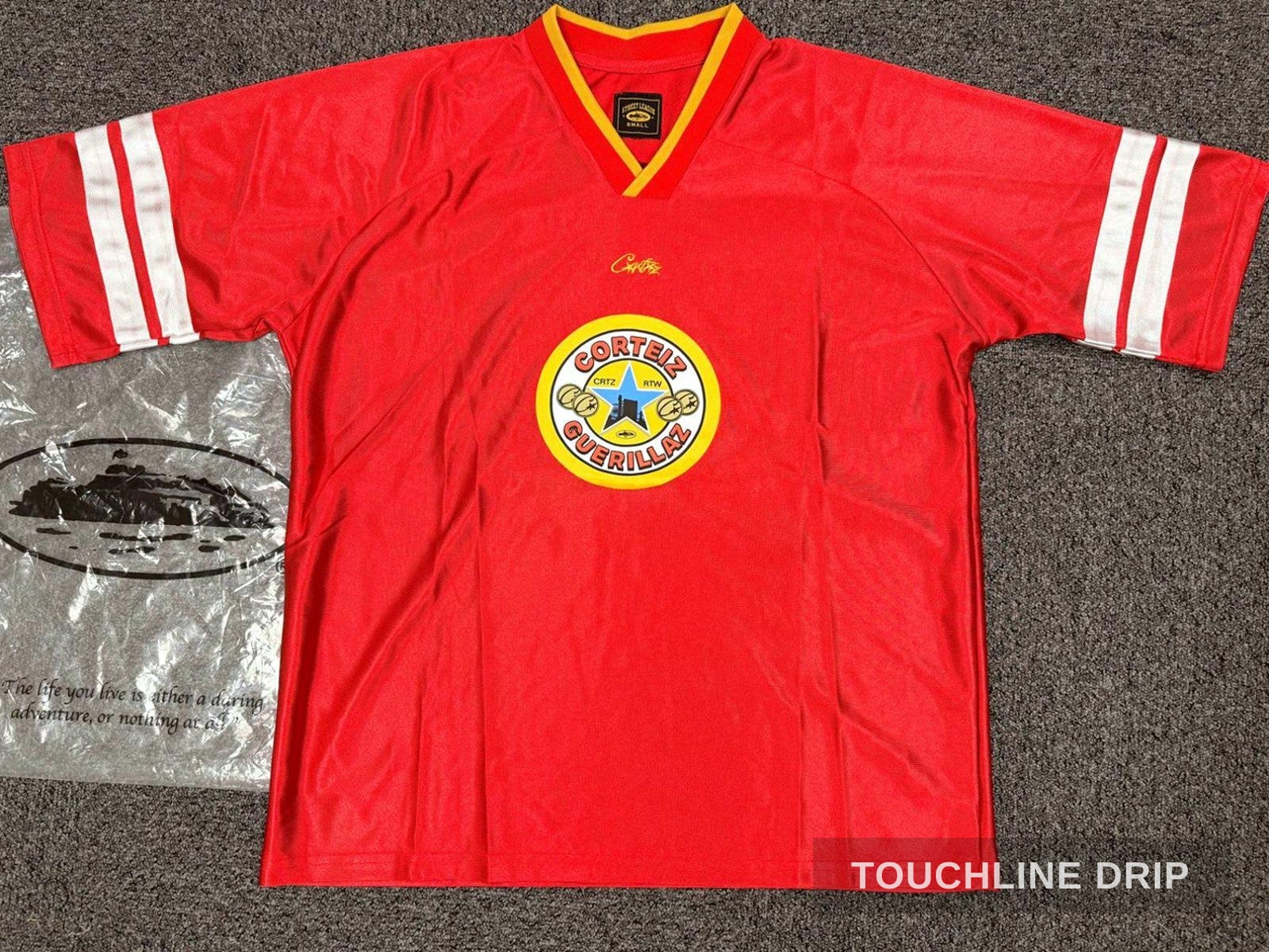 Front product image of Corteiz Da Magpies Red Jersey