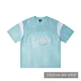 Front product image of Corteiz Open Mesh Panel Jersey 'baby Blue White' Medium