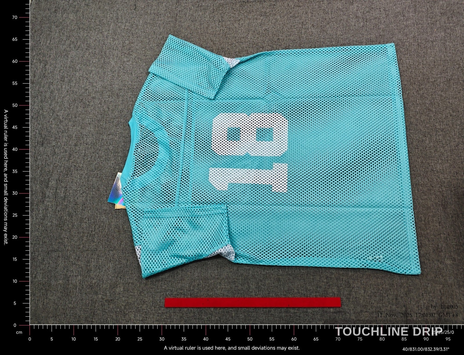 Back product image of Corteiz Open Mesh Panel Jersey 'baby Blue White' (CRTZ-OPNMESHJRSY-BLU/WHT)