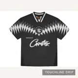 Front product image of Corteiz Club RTW Football Jersey Black BNWT Size Small
