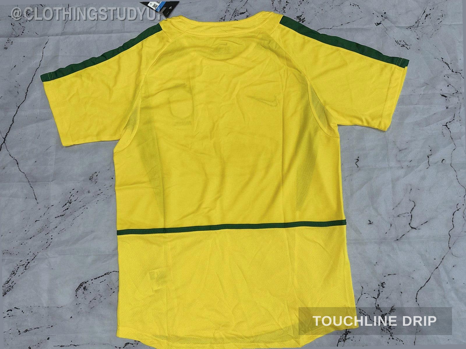 back product image of Corteiz x Brazil Yellow 2002 Inspired Special Edition Jersey