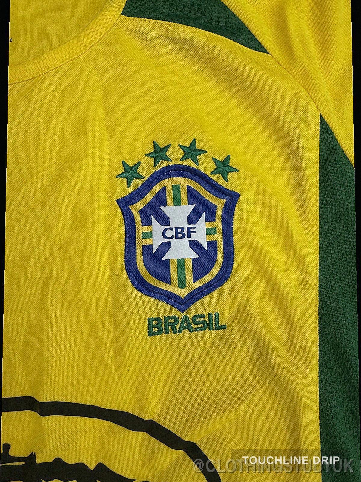 patch closeup product image of Corteiz x Brazil Yellow 2002 Inspired Special Edition Jersey