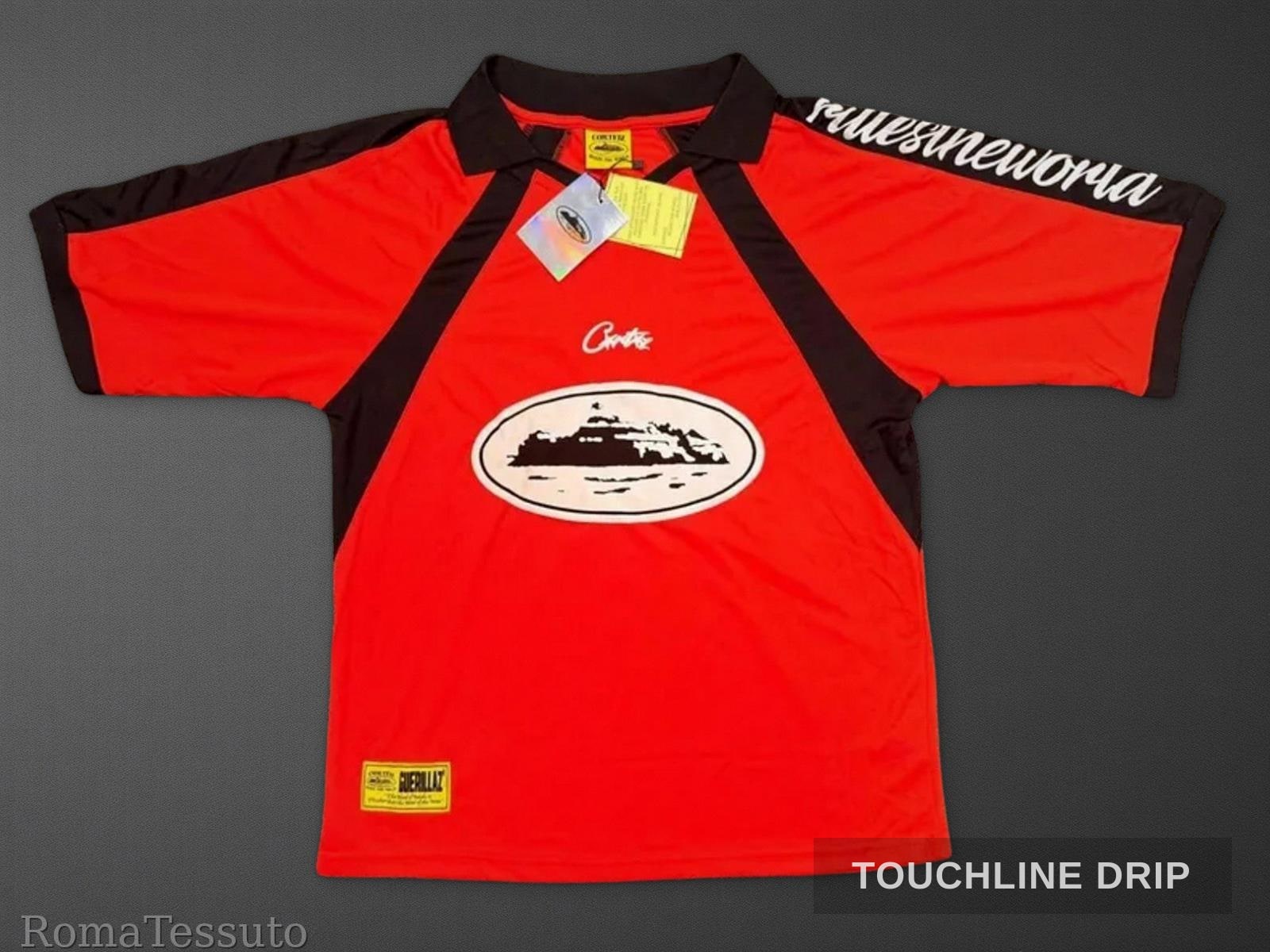 Front product image of Corteiz Red Alcatraz Jersey – XL (bnwt)