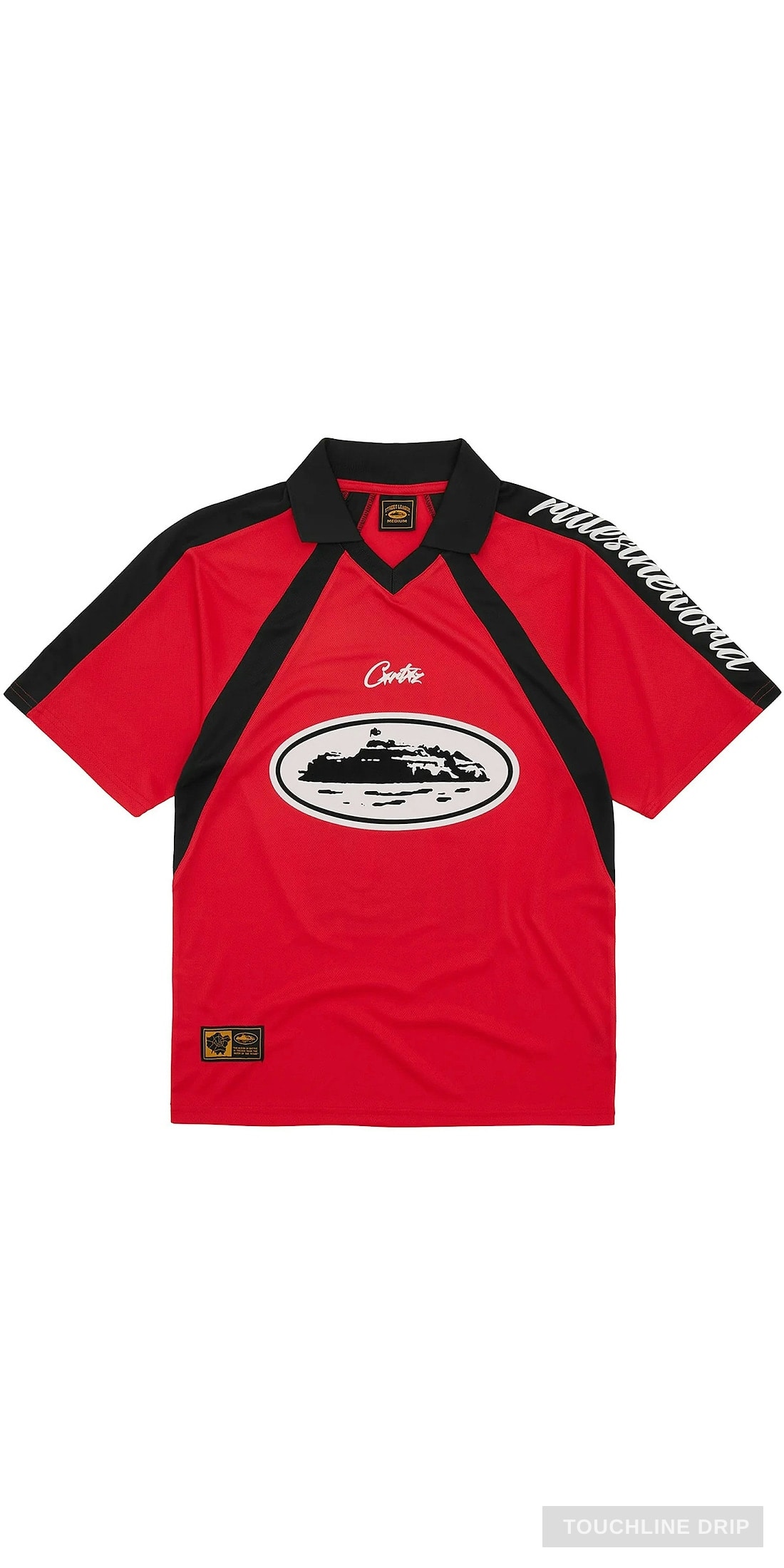 Front product image of Corteiz Red Alcatraz Jersey – XL (bnwt)