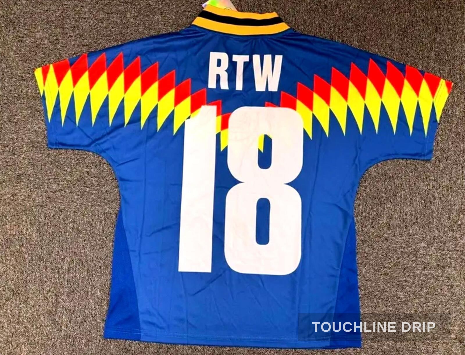Front product image of Corteiz Club América Blue Jersey – Size Medium (bnwt)